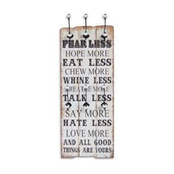 Wieszak, drewniana tablica dekoracyjna, styl rustykalny.